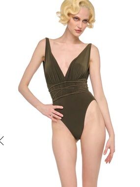 NWT Norma Kamali Goddess Mio Swimsuit
